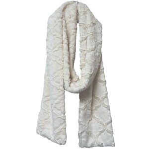 TOURANCE Lux Cuddle Scarf Ivory Oprah's Favorite Things 88" Long Faux Fur NWOT